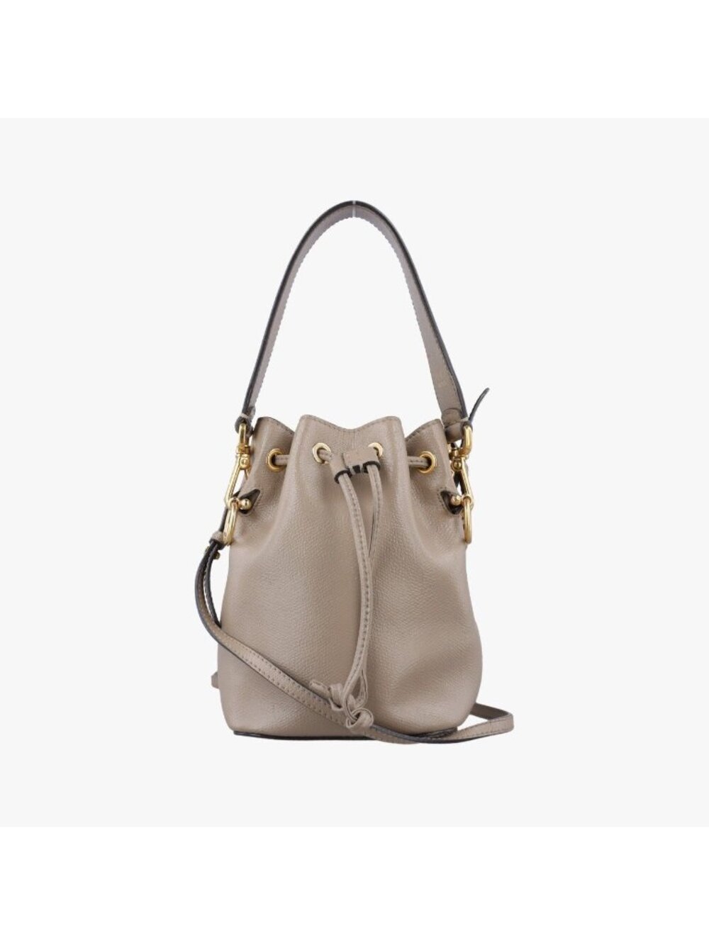 Fendi Mini Mon Tresor Brown Leather Shoulder Bag